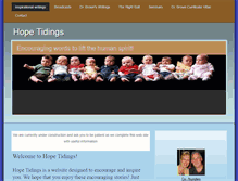 Tablet Screenshot of hopetidings.org